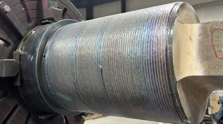 Closeup Of Hydraulic Cylinder Rod - High Tech Reman