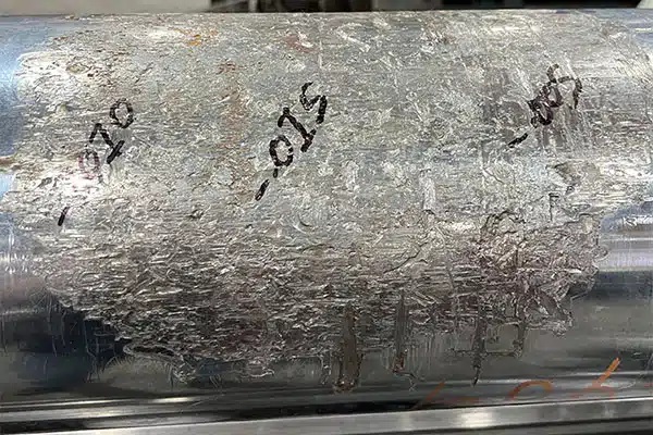 Severe component scarring and structural damage